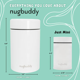 Nugbuddy Mini compact portable design fits bags and bottle holders.