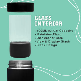 Nugbuddy Mini insulated double-walled stainless exterior protects contents