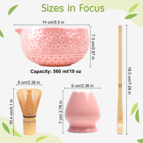 NUKALO assembled 4-piece matcha kit for home use.