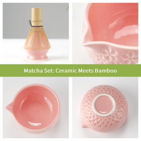 NUKALO bamboo whisk for rich, creamy matcha foam.