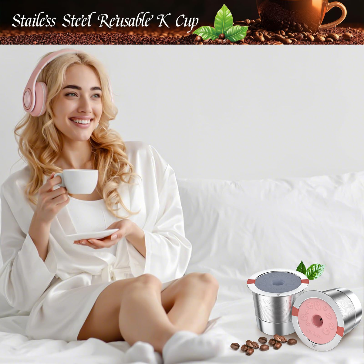 NUKALO eco-friendly savings by refilling coffee pods.