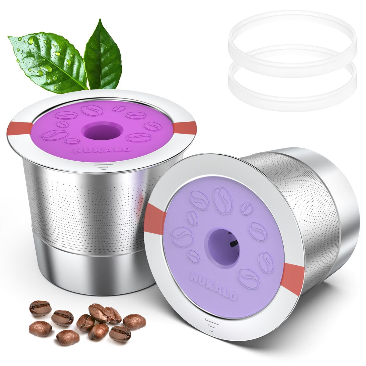 NUKALO reusable K cup for Keurig with StratumFlow mesh for richer extraction