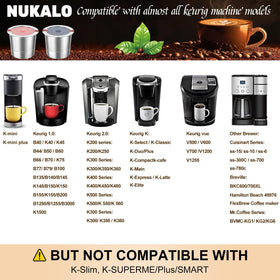 NUKALO stainless steel body close-up shows durable, heat-resistant design.