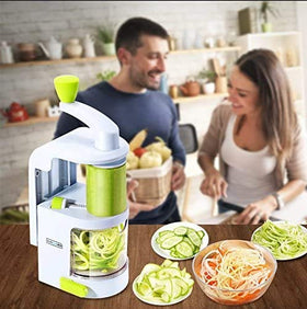 NUNEWARES spiralizer includes garnish and topping possibilities for plates.
