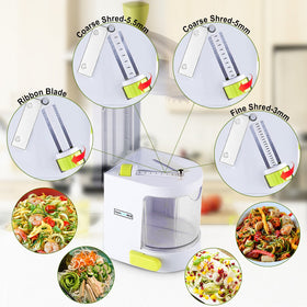 NUNEWARES spiralizer shows slip-free operation thanks to the strong suction cup.