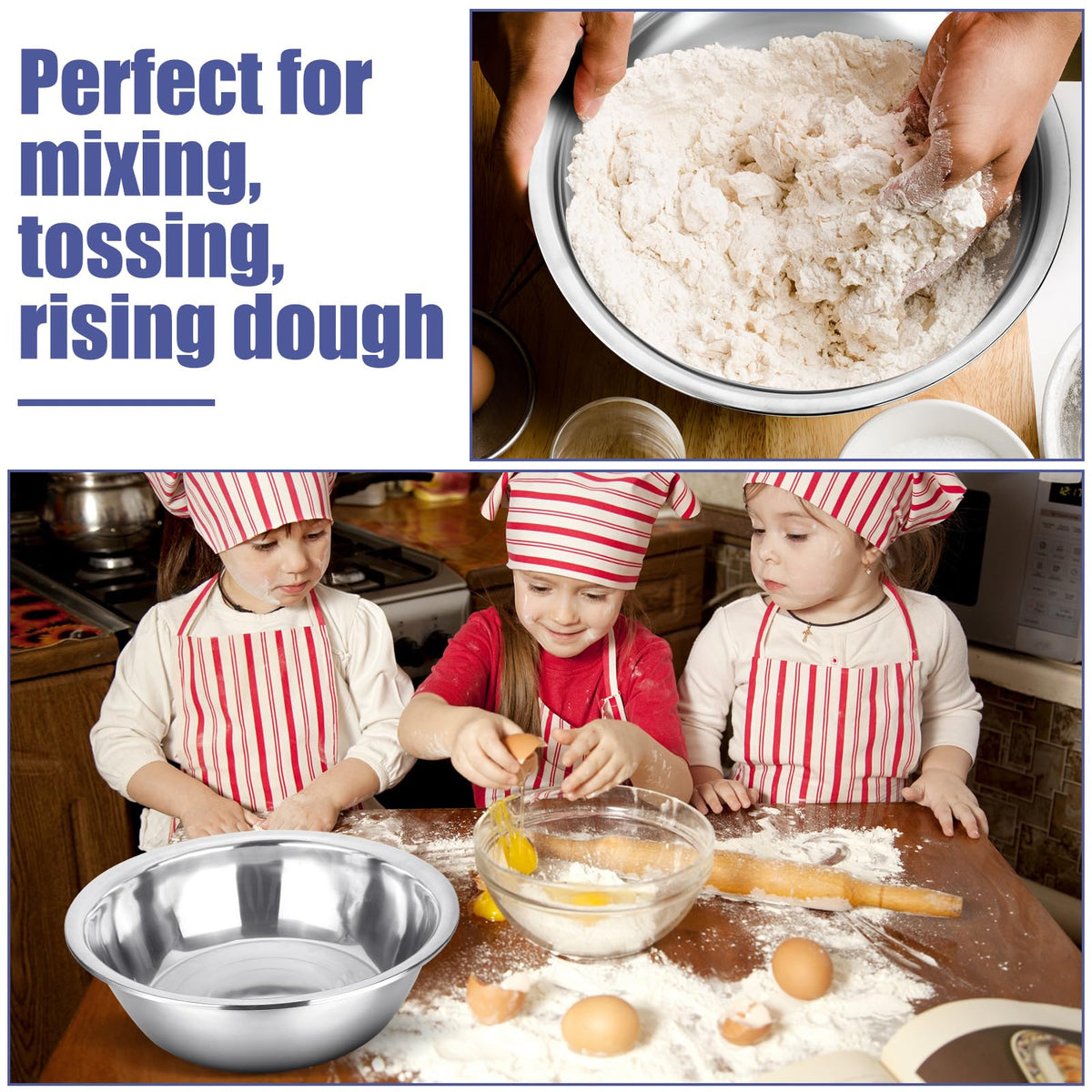 Nuogo bowls suited for multi-purpose kitchen tasks like marinating and whisking