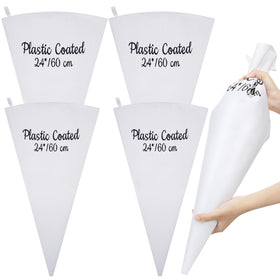 Nuogo four-pack 24-inch canvas pastry bags for precise frosting on cakes