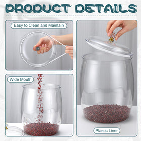 Nuogo cookie jar on counter for convenient cookie storage.