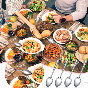 Nuogo spoons with glassware, highlighting dishwasher-safe convenience