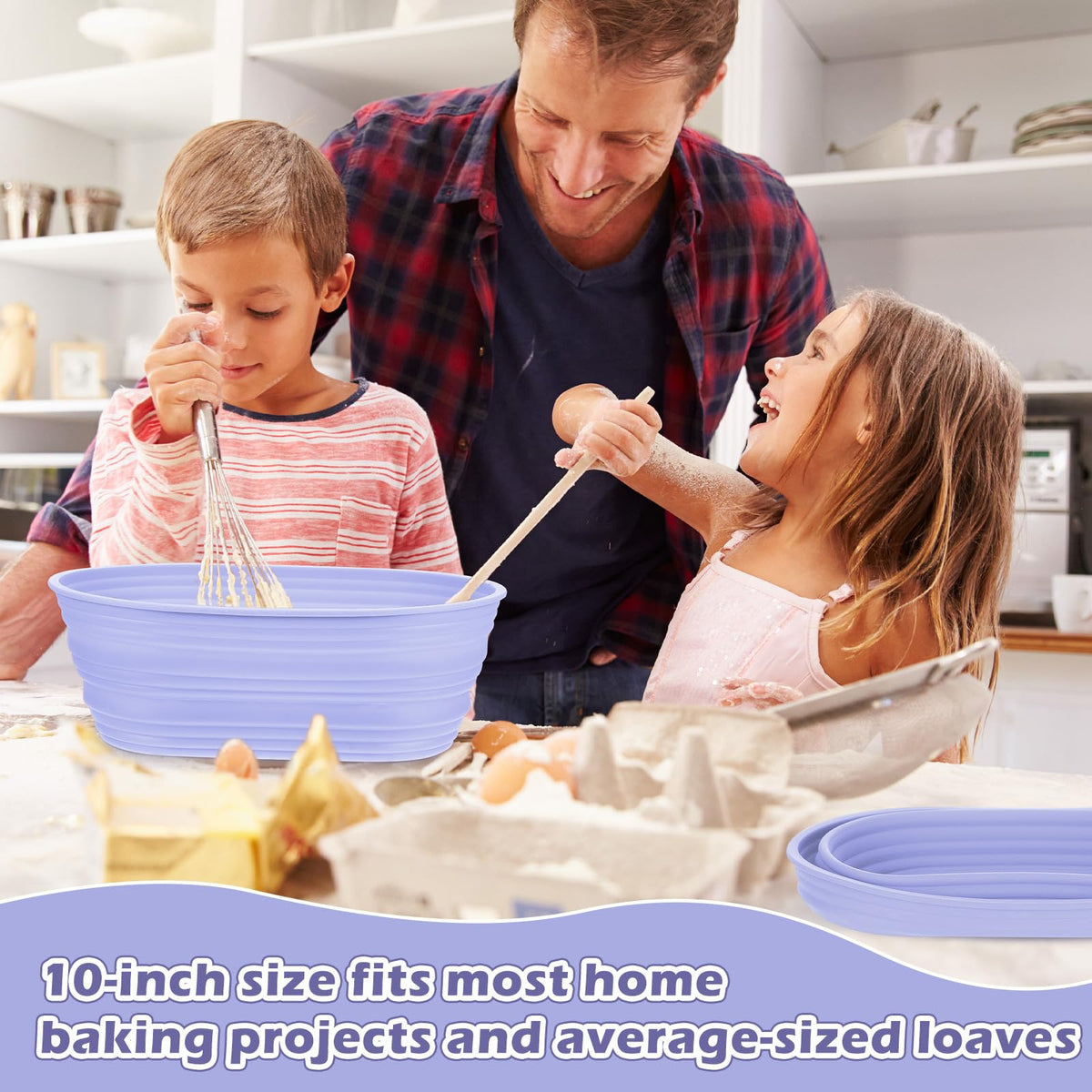Nuogo dough scrapers set included for easy dough handling