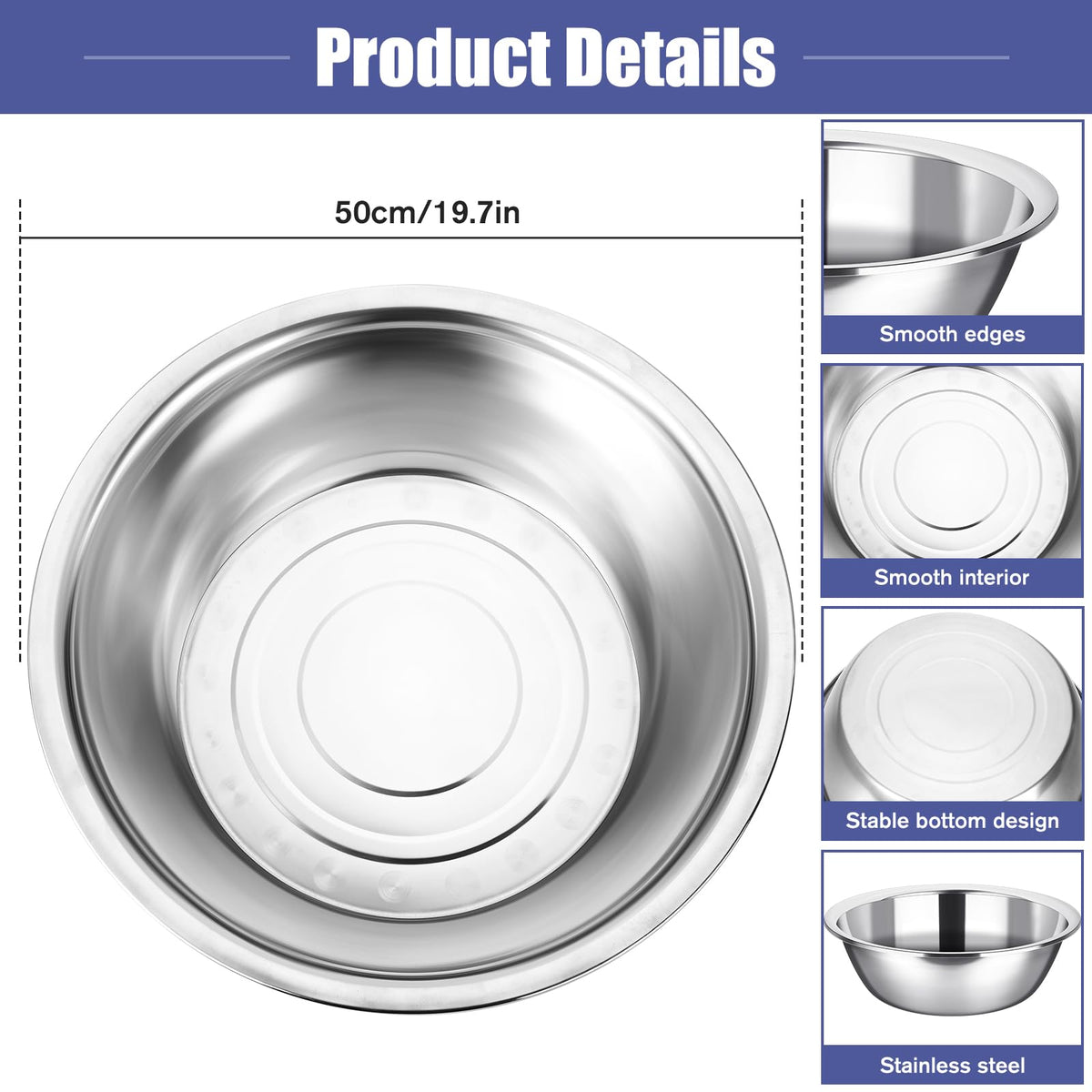 Nuogo flat-bottom design enhances stability during mixing and pouring