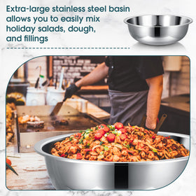 Nuogo large-capacity bowls for salads and pasta prep