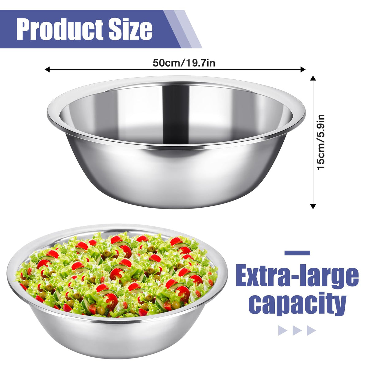 Nuogo bowls featuring rounded edges for easy grip during prep