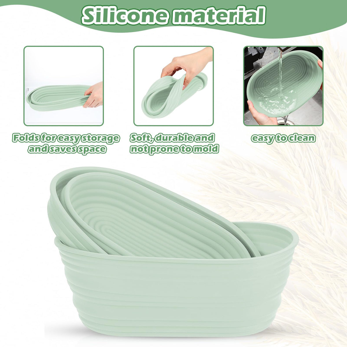 Nuogo silicone basket cleaning is easy after baking