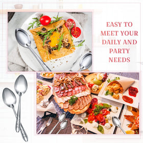 Nuogo stainless steel silverware bulk set ready for daily use
