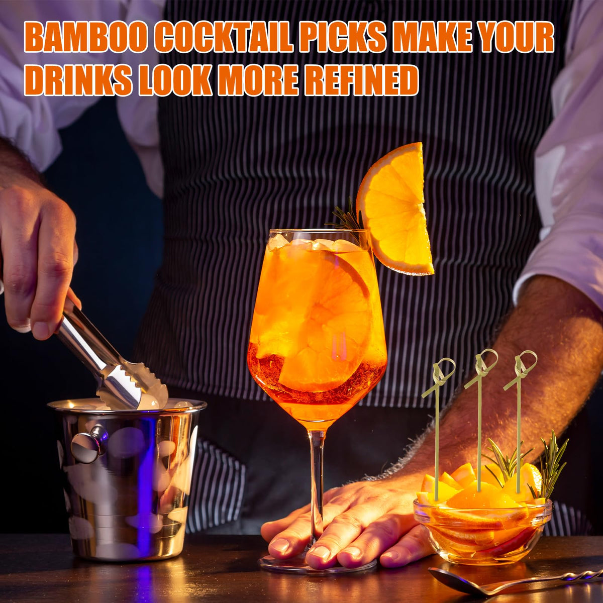 Nuogo sturdy bamboo picks resist bending for reliable serving.