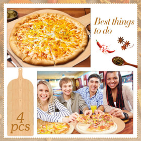 Nuogo wood pizza peel used as a cutting board surface