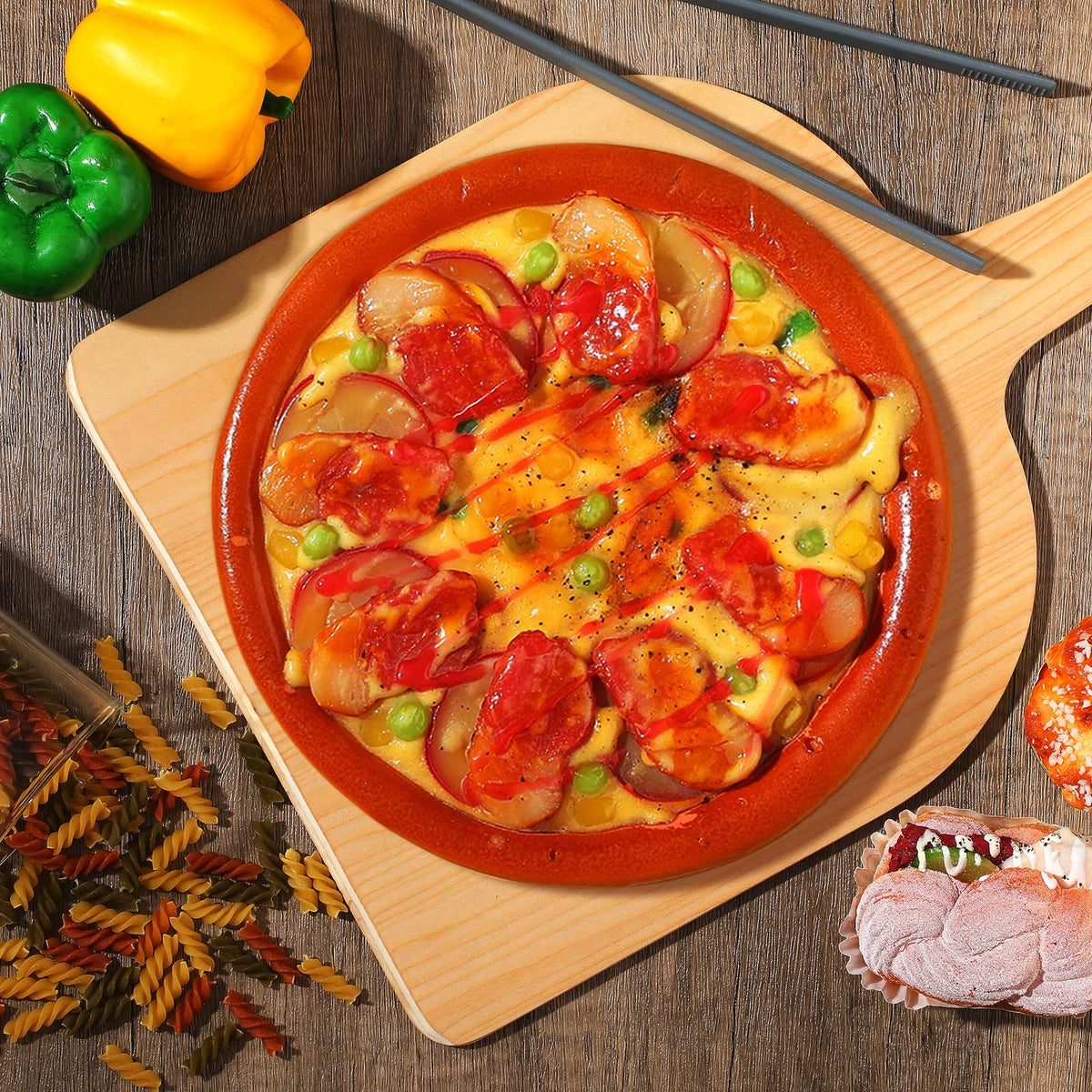 Nuogo pizza peel in kitchen use for serving and prep