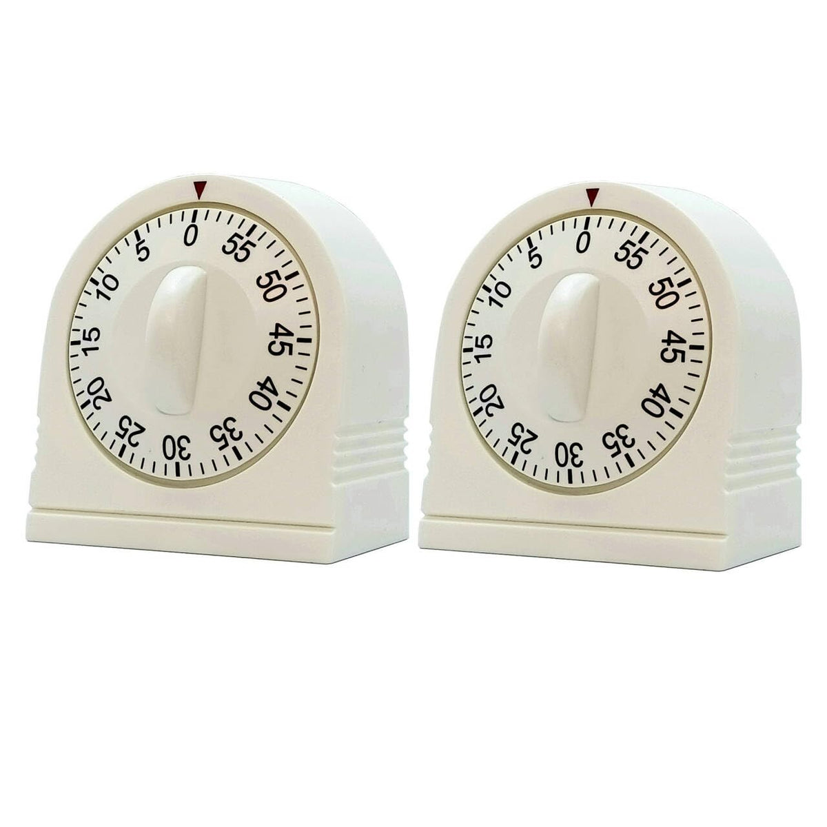 NUOSWEK 60-minute wind-up timer, front view, compact for kitchen and classroom use.