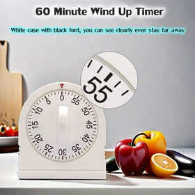 NUOSWEK visual mechanical timer shows wind action with easy set for timing tasks.