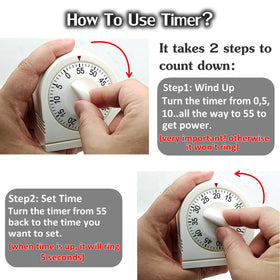 NUOSWEK wind-to-55 setting demonstrates two-step setup for consistent countdowns.