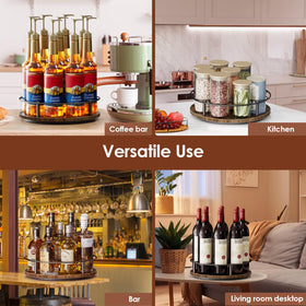 Nuovoware rack fits spices, oils, and syrups for versatile storage