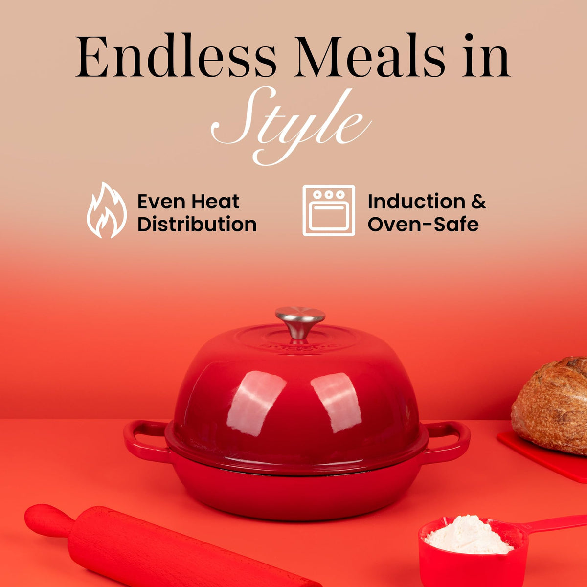 Nuovva durable cast iron body promises lasting performance with daily use.