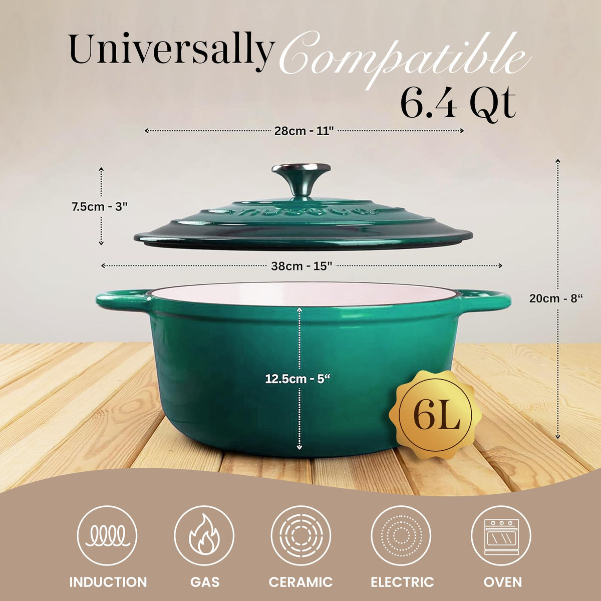 Nuovva heavy duty double handles provide easy lifting and maneuvering