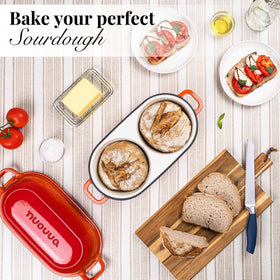 Nuovva easy-clean enamel surface for quick post-bake cleanup
