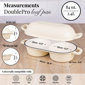 Nuovva enamelled surface allows easy cleanup after baking bread.