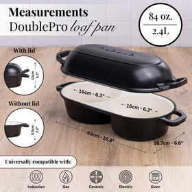 Nuovva enamelled cast iron bread pot demonstrates durable enamel coating