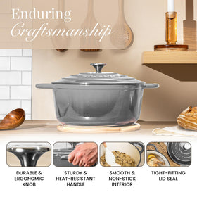 Nuovva lid and base displayed as a complete versatile cooking set