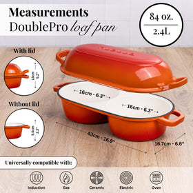 Nuovva enamelled cast iron surface highlights durable, easy-release nonstick baking