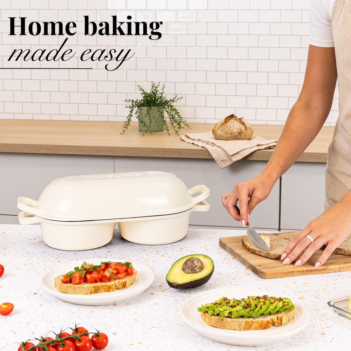 Nuovva oven-safe up to 500°F expands cooking options.