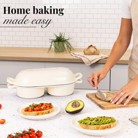 Nuovva oven-safe up to 500°F expands cooking options.