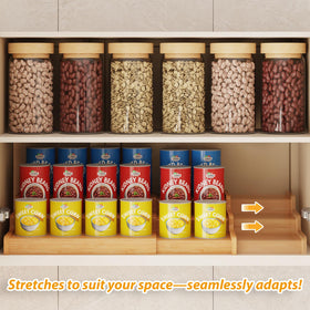 Natural bamboo construction combines durability with decorative appeal.