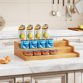 Open can storage for direct placement without rack inversion.