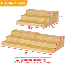 Smooth polished base provides stable support for multi-layer setups.