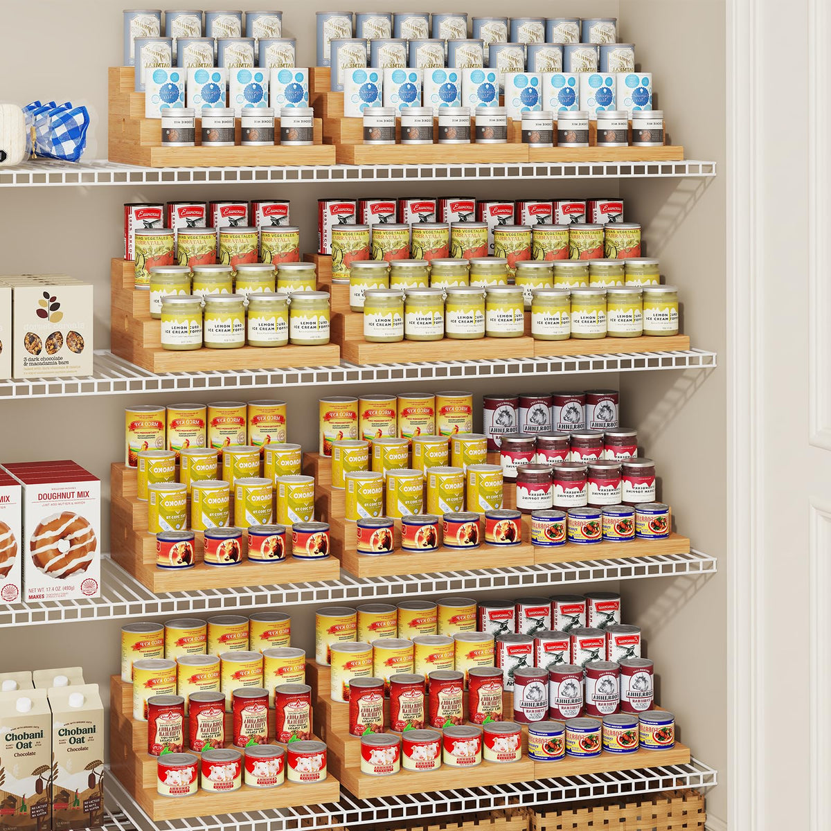 NuoyuanShen stepped tiers keep cans visible at a glance for quick access