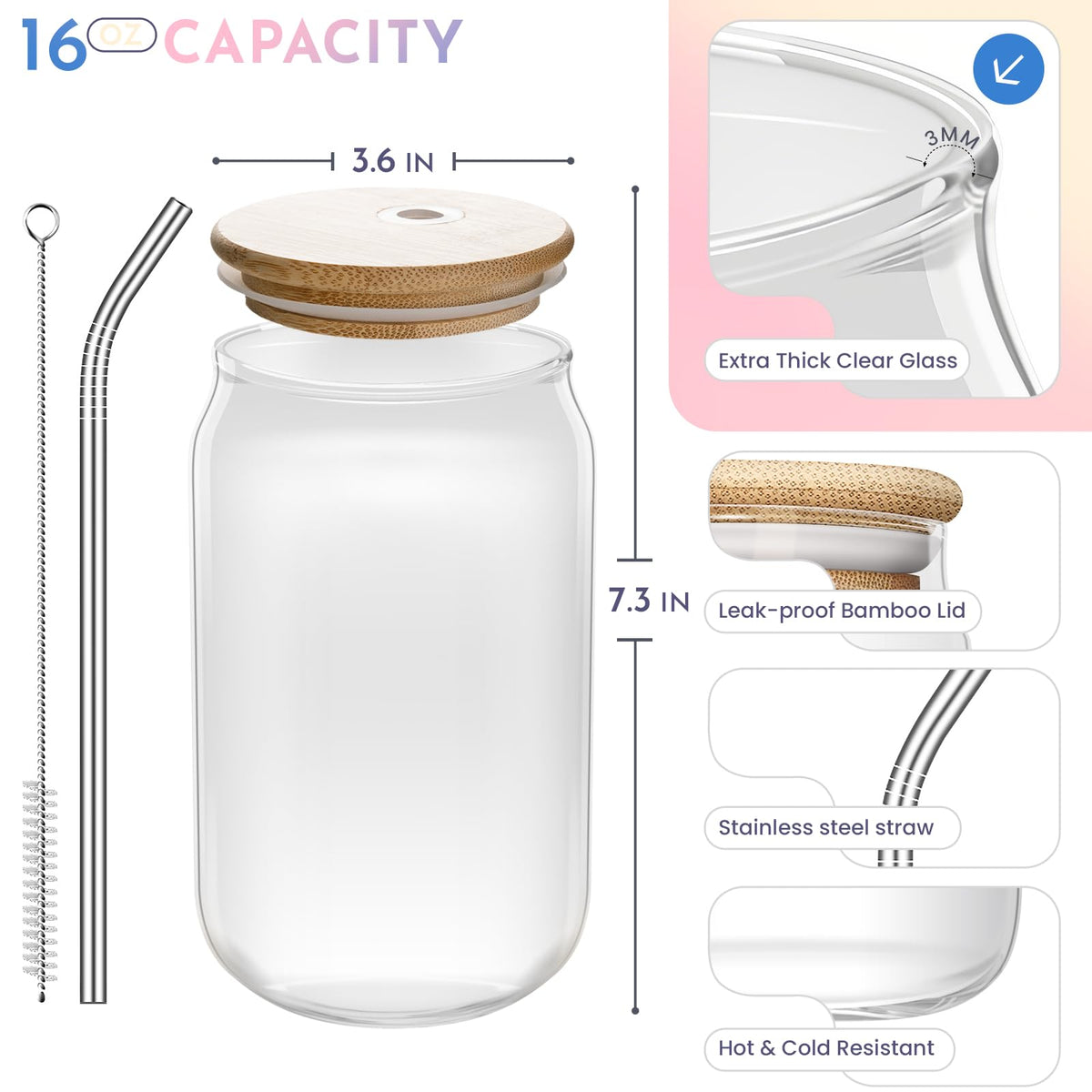 Nurforta bamboo lid preserves drink temperature during study sessions.