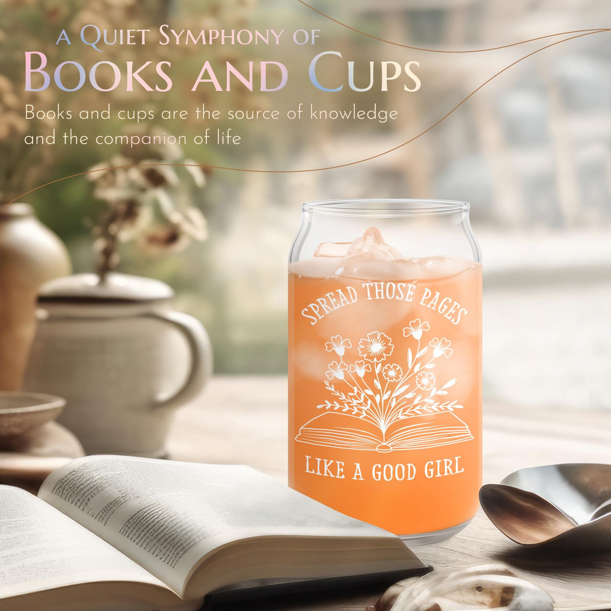 Nurforta durable glass cup sturdy for daily hot or cold drinks.