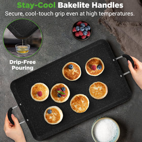 NutriChef dishwasher-safe griddle for quick cleanup after meals.