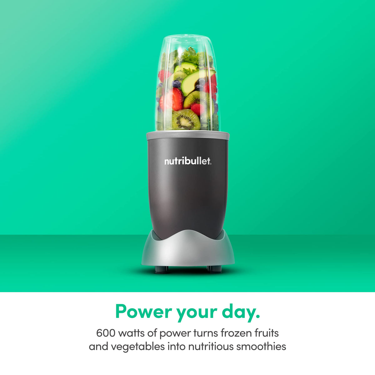 NutriBullet 24 oz cup ready for single-serving smoothies