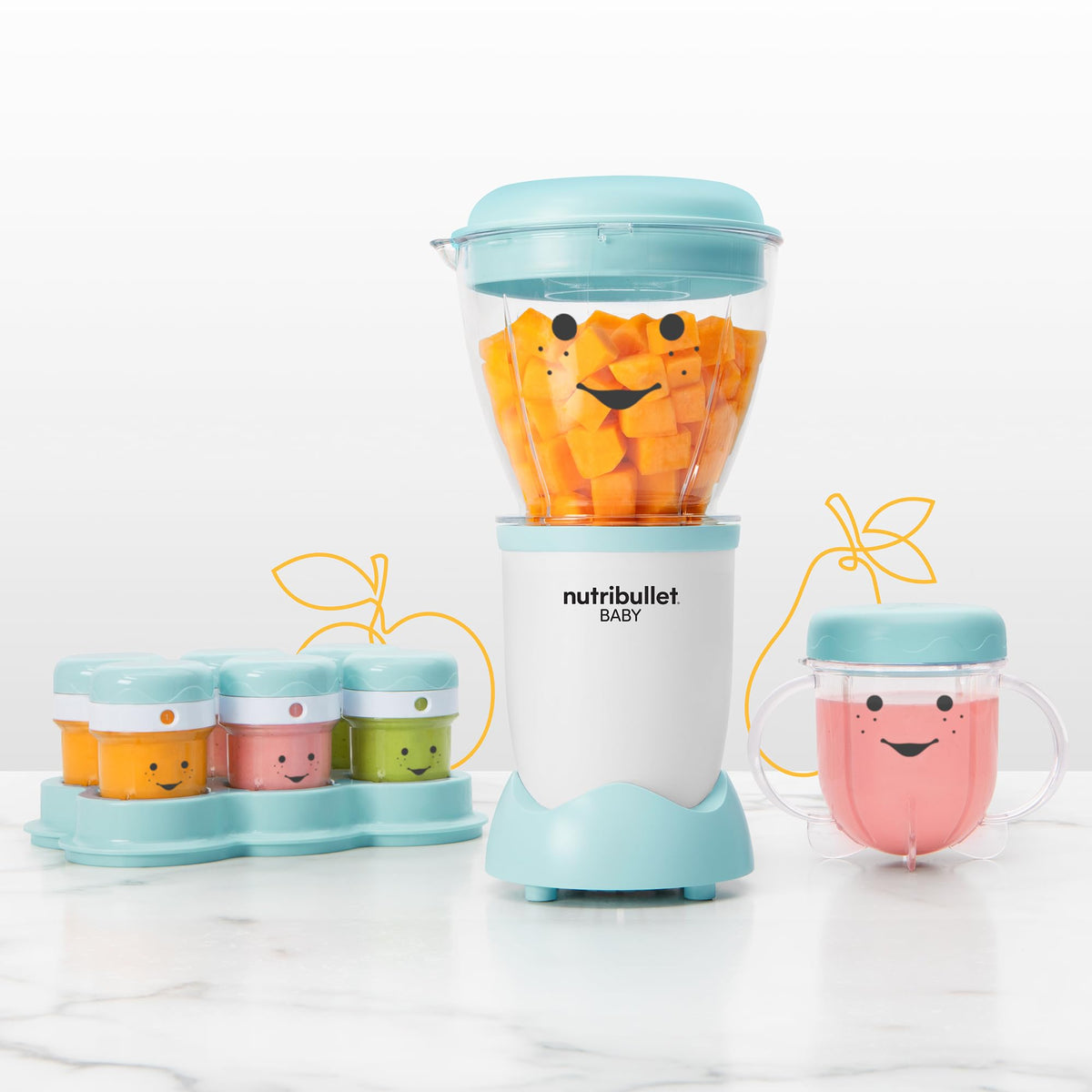 NutriBullet Baby batch bowl 32oz enables batch-prep with easy portions.
