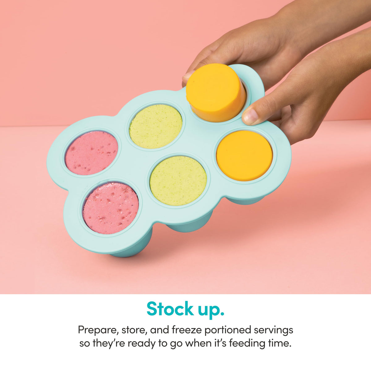 NutriBullet Baby silicone freezer tray locks in flavors for later.