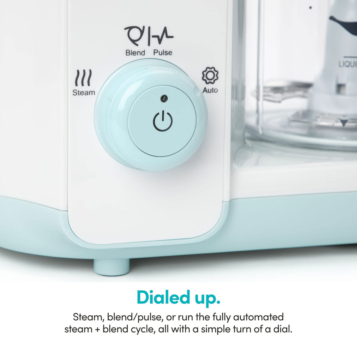 nutribullet Baby steaming-basket enables quick veg steaming for meals.