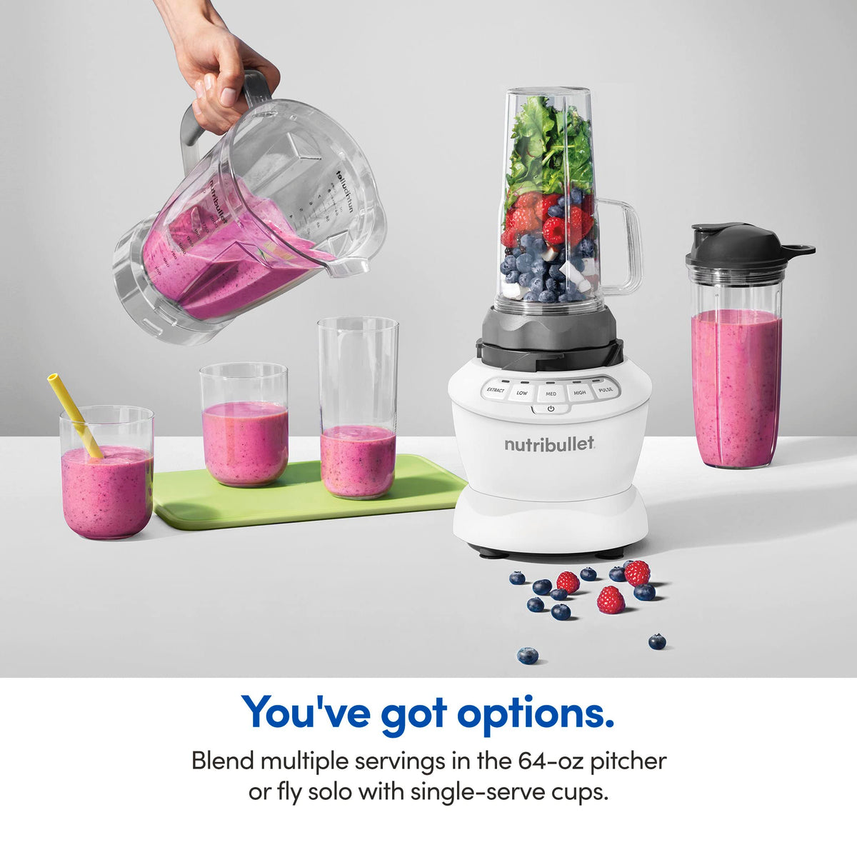 NutriBullet Easy-Twist extractor blade delivers cyclonic blending performance.