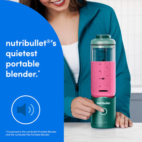 NutriBullet Flex forest-green body adds stylish durability.