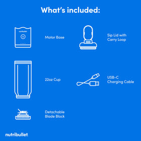 Nutribullet Flex high-power portable blender in action.