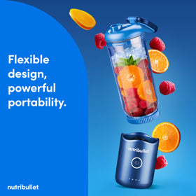 Nutribullet Flex leak-proof to-go lid for spill-free smoothies during travel.